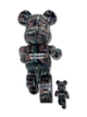 Статуетка Bearbrick x BENJAMIN GRANT (OVERVIEW) x BARCELONA 400% + 100% 28 см + 7 см Medicom Toy Барселона - зображення 12