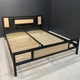 2-х спальная кровать MebliRoMax Adel 160х200 Дуб Сонома /Черный (000083193) - изображение 3