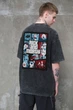 Чоловіча Виварена Оверсайз Футболка Washed З Принтом Rick and Morty Black S/M (8049612) - изображение 1