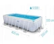 Каркасный бассейн 400 x 200 x 100 см Intex 26780 CHEVRON PRISM FRAME RECTANGULAR PREMIUM POOL - изображение 3