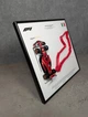 Модель Bburago з Рамкою Тримачем 2в1 на Стіну або Полку з F1 Ferrari SF24 та 3D Трасою Italian Grand Prix "Imola" / Сезон 2024 Season Model Car #16 Charles Leclerc / Шарль Леклер SF-24 - зображення 3