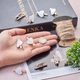 Декоративные прищепки Сердечки 10 шт White - изображение 2