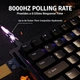 Ігрова Клавіатура ATTACK SHARK X68 HE Black Магнітні світчі. Дротова 8000Hz/s. RGB Підсвічування, 68 keys, Switch 0.1mm. Rapid Trigger - зображення 9