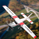 Літак на радіокеруванні з пінопласту Cessna 182 Білий ( код: FX801OR ) - зображення 8