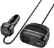 Автомобільний зарядний пристрій Hoco Z59A Rank 96W2C2A cigarette lighter slot car charger Black (6942007641517) - зображення 2