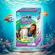 Настільний пластиковий акваріум MY FUN FISH 2 л з LED-підсвіткою та системою самоочищення безпечний акваріум для дітей з декоративними камінцями і водними рослинами, для домашнього релаксу та навчання відповідальності - изображение 10