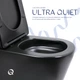 Унитаз напольный Qtap Scorpio Ultra Quiet безободковый с сиденьем Soft-Close MATT BLACK QT14226088AMB - изображение 5