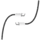 Дата кабель USB-C to USB-C 2.0m (braided cotton) (PD Fast Charging 60W) 3.0А black ColorWay (CW-CBPDCC068-BK) - зображення 5