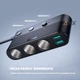 Разветвитель прикуривателя автомобиля 3 гнезда с USB-C PD30W + 3 x USB-A с кабелем 1м с выключателем с вольтметром Joyroom 179W QC3.0 + PD30W 7in1 - изображение 6