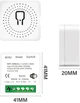 Умный Wi-Fi Smart Life Tuya переключатель с таймером 1-канальный мини реле для скрытого монтажа в коробку выключателя или розетки, односторонний 16А - изображение 4