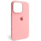 Чехол Fiji Silicone Case для Apple iPhone 16 Pro бампер накладка Soft Touch с микрофиброй Grapefruit - изображение 1