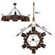 Люстра деревянная подвесная Light House LPR-20107/6P цвет коричневый - изображение 4