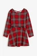 Красное платье в клетку с ремнем для девочки H&M 110-116см (4-6Y) - изображение 1
