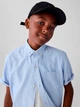 Рубашка для мальчиков GAP Kids XS, 4-5 лет, 102-114 см, Blue Opal (Голубая) 500105410914 - изображение 2