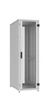 ZPAS Шафа 19", 18U, SZB IT, одностулкові передні та задні перфоровані двері, 600x1000 мм, максимально 1000кг, чорний - зображення 1