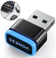 Бездротовий симулятор комп'ютерної миші Seenda USB вігглер / джигглер / шейкер із 3 режимами для запобігання переходу ноутбука / комп'ютера в режим сну, чорний (108593137) - зображення 1