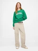 Свитшот женский Gap 214364579 2XL Зеленый (1159835947) - изображение 3