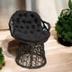 Кресло из искусственного ротанга "Гавана" Black Черный с дополнительным плетением для сада, балкона, террасы - изображение 8
