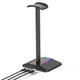 Подставка для наушников органайзер гарнитуры с RGB-подсветкой и 2 портами USB New Bee NB-Z8 - изображение 4