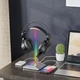 Подставка для наушников органайзер гарнитуры с RGB-подсветкой и 2 портами USB New Bee NB-Z8 - изображение 7