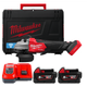 Шлифмашина угловая аккумуляторная MILWAUKEE, M18 FSAGSVO125X-502X, 1200 Вт диаметр 125мм (+зар.пр., 2ак.Х5Ач, HD кейс) - изображение 1