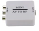 Конвертер-перехідник AV2RF адаптер AV (тюльпани) в RF (антенний) перетворювач Білий - зображення 5