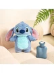 Дитяча м'яка іграшка з грілкою для гарячої води Stitch гумова грілка + плюшевий чохол у вигляді Стіча - зображення 6