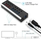 USB хаб RSHTECH RSH-A37 USB 3.0 7 портів з блоком живлення hub концентратор - зображення 4