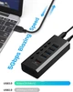 USB хаб RSHTECH RSH-A35 USB 3.0 5 портів з блоком живлення hub концентратор - зображення 8