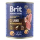 Влажный корм с ягненком и гречкой для взрослых собак Brit Premium Lamb and Buckwheat, 800 гр - изображение 1