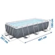 Басейн каркасний прямокутний 11в1 Bestway 56721, 404 x 201 x 100 см - зображення 2