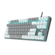 Клавиатура Aula Mechanical F3287 White/Grey keycap KRGD blue (6948391240688) - изображение 8