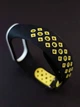 Ремешок Nike style с металлической застежкой для фитнес-браслета Xiaomi Mi Band 4 и 3 Черный с желтым (mrk3080) - изображение 2