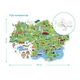 Пазл «Карта України» DoDo Toys 300267, 100 елементів - изображение 3