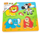 Drewniane puzzle niespodzianka Viga na podkładce z uchwytami Zoo 59563 (6934510595630) - obraz 4