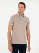 Поло длинное мужское Pierre Cardin G021SZ011-000-1857618(vizon) M Ореховое (8683857331972) - изображение 5