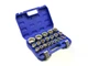 Набор торцевых 12-гранных головок Geko Gear Lock, 8–36 мм, 21 шт., CrV, СРG13547 - изображение 4