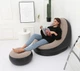 Надувное садовое кресло с пуфиком Air Sofa Comfort, велюр, 76*130 см - изображение 5