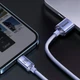 Кабель для Iphone на 2м. USB to Lightning Crystal Shine Series 2,4A Sky Blue, Baseus для зарядки та передачі даних (CAJY001203) - зображення 3