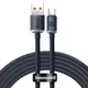 Кабель на 2м. USB to Type-C Crystal Shine Series 100W 5A black, Baseus для зарядки та передачі даних (CAJY000501) - зображення 1