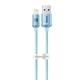 Кабель для Iphone на 2м. USB to Lightning Crystal Shine Series 2,4A Sky Blue, Baseus для зарядки та передачі даних (CAJY001203) - зображення 1