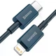 Кабель для Iphone на 1м. Type-C to Lightning Superior Series 2.4A Blue, Baseus для зарядки та передачі даних (CATLYS-A03) - зображення 2