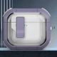 Футляр противоударный Locking Button для наушников Airpods 4 Light Purple - изображение 2
