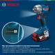 Аккумуляторный бесщеточный ударный гайковерт Bosch GDS 18V-350 (2 x аккумуляторы GBA 18V 4.0Ah + Профессиональное зарядное устройство для GAL 18V-20 + L-кейс) (06019M5021) - изображение 2
