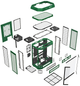 Obudowa Thermaltake The Tower 600 Racing Green (CA-1Z1-00MCWN-00) - obraz 7