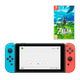 Набор Консоль Nintendo Switch V2 HAC-001(-01) 32GB (045496452629) Blue Red Б/У + Игра The Legend of Zelda Breath of The Wild Русская Озвучка Б/У - изображение 1