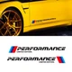 Наклейки на BMW M Performance Бмв Перфоменс Виниловые размер 50х5.8см 2 шт - изображение 5