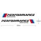 Наклейки на BMW M Performance Бмв Перфоменс Виниловые размер 50х5.8см 2 шт - изображение 7