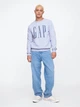 Свитшот на флисе мужской GAP 913017951 M Голубой с принтом (1159835945) - изображение 3