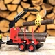Дитячий трактор з причепом і колодами іграшковий зі світлозвуковими ефектами Зелений (1439440) - зображення 8
